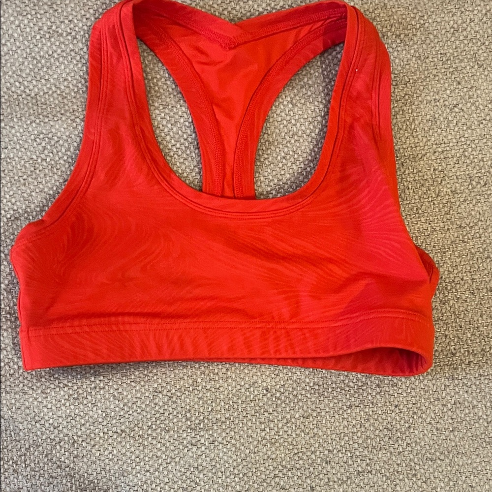 Glyder Vibrant Red Racerback Sports Bra